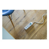 Regleta De Enchufes Brennenstuhl Eco-Line Con Interruptor De 3 Vías, Blanco, 5,0 M