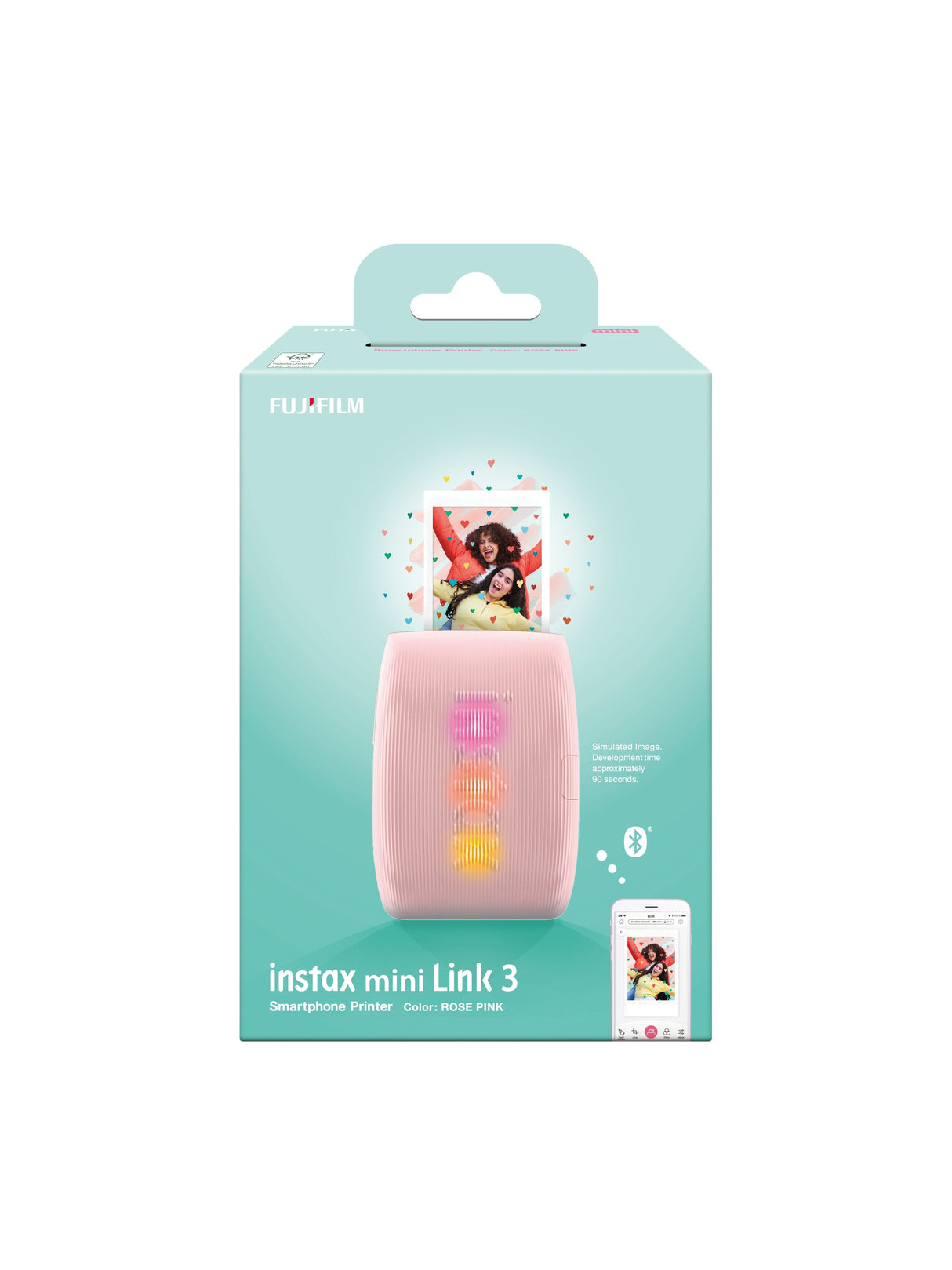 Fujifilm Instax Mini Link 3 Impresora Portatil Instantanea Bluetooth 5.1 - Impresiones En 5,1x7,6cm - Rosa