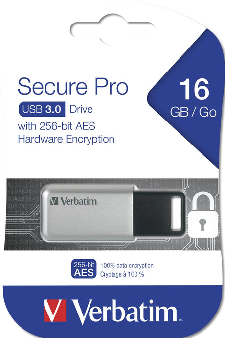 EAN 0023942986645 - Verbatim Secure Pro unidad flash USB USB tipo A 3.2 Gen 1 (3.1 Gen 1) imagen 3