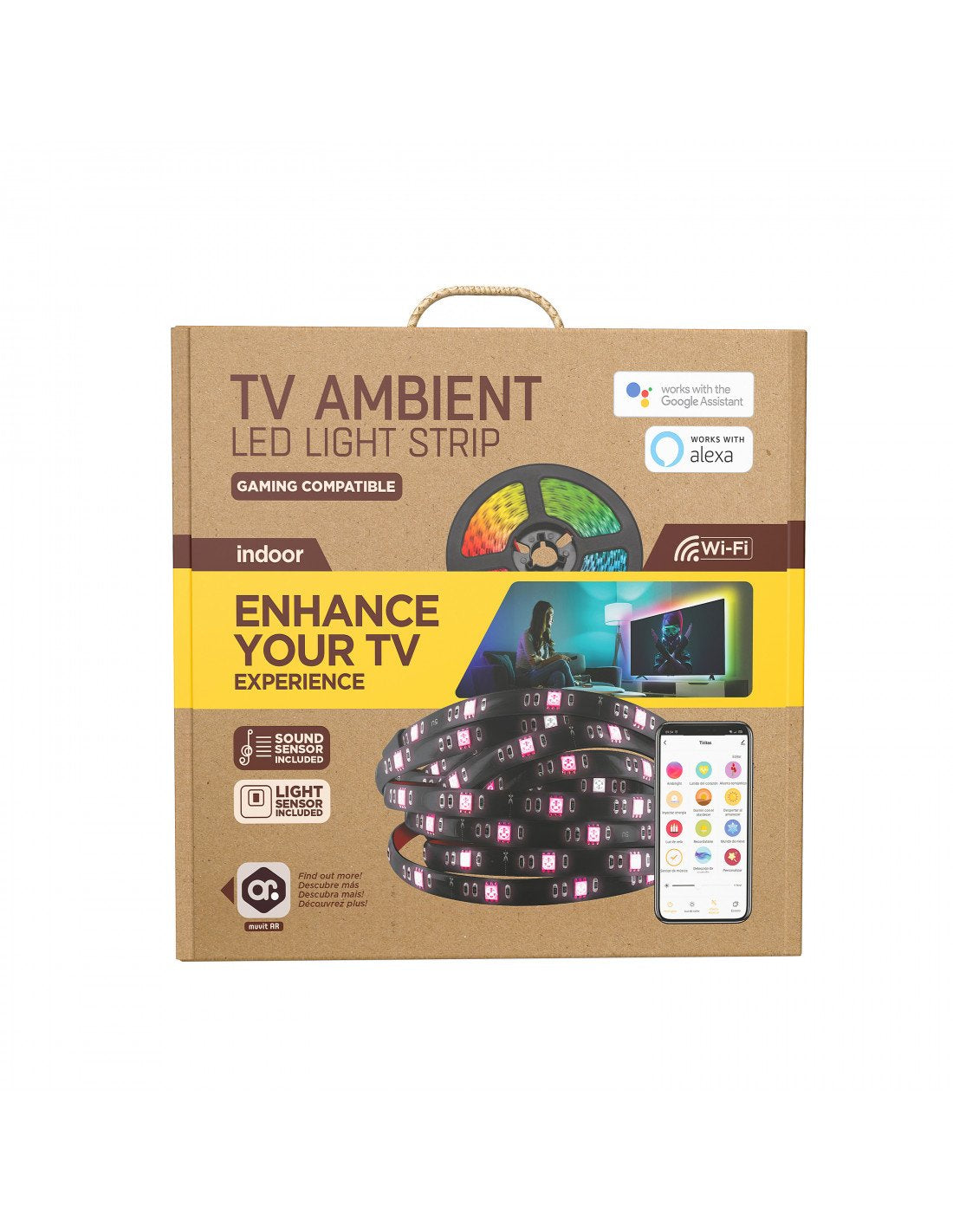 Tira Led Muvit Io Miolst005 3m Color Rgb Regulable