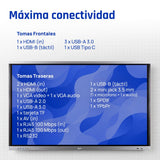 EAN 8435364318805 - iggual Orchid 65" Panel plano interactivo 165,1 cm (65") LED Wifi 400 cd / m² 4K Ultra HD Negro Pantalla  imagen 6