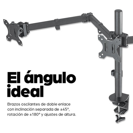 EAN 0766623461658 - Manhattan 461658 soporte para monitor 68,6 cm (27") Escritorio imagen 9