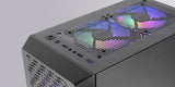 Caja Semitorre Atx Mc-Geo Frgb Negro Mars Gaming Bahías Int:2x3'5, 2x2'5/ 1xusb3.0/ 2xusb2.0/ Audio In/Out/ Sistema De Gestión De Cableado Interno
