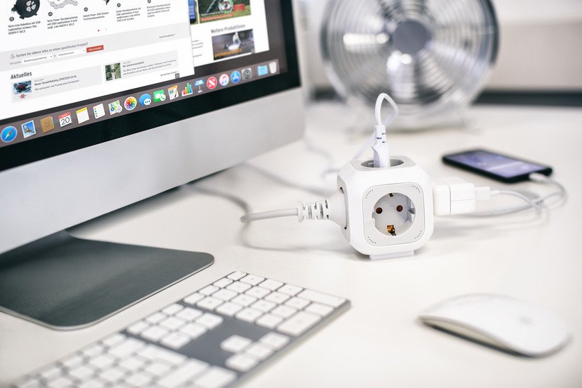 Brennenstuhl 1150090 Base Múltiple 1,4 M 4 Salidas Ac Interior Blanco