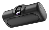 Bateria Externa Power Bank   5000 Mah, Conector Usb-C Integrado, Color Negro  Lipo Logilink