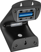 Lámpara Solar Led De Pared Con Sensor De Movimiento, 3,2 W, Color Negro