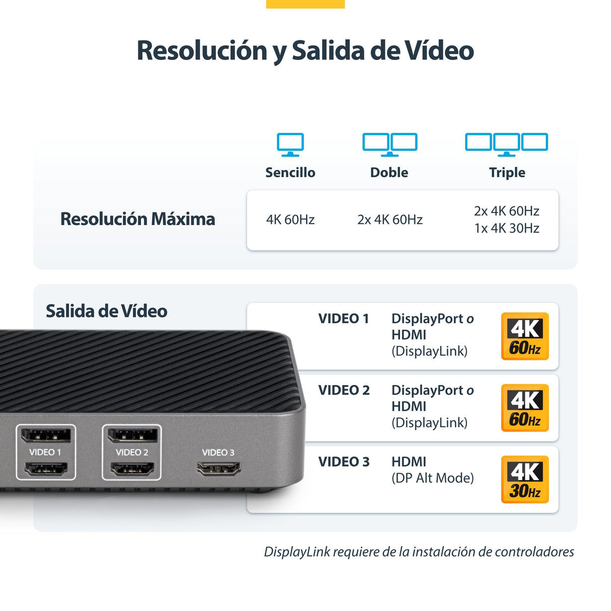 EAN 0065030900089 - StarTech.com 116E-USBC-DOCK base para portátil y replicador de puertos Alámbrico USB 3.2 Gen 2 (3.1 Gen 2 imagen 11