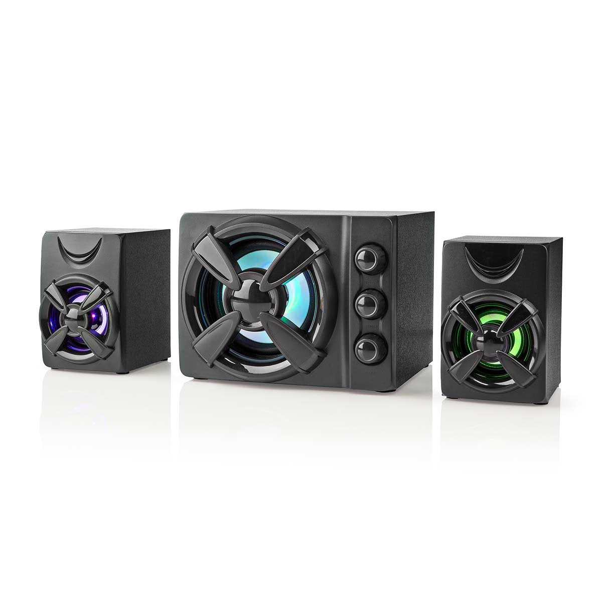 Nedis Altavoces  Gaming Altavoz: 2.1 Alimentado Por Usb 3.5 Mm Macho 33 W Led