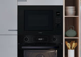 Horno Microondas Con Grill, Empotrable, Capacidad 20 L, Microondas 750 W, Grill 1000 W, Negro