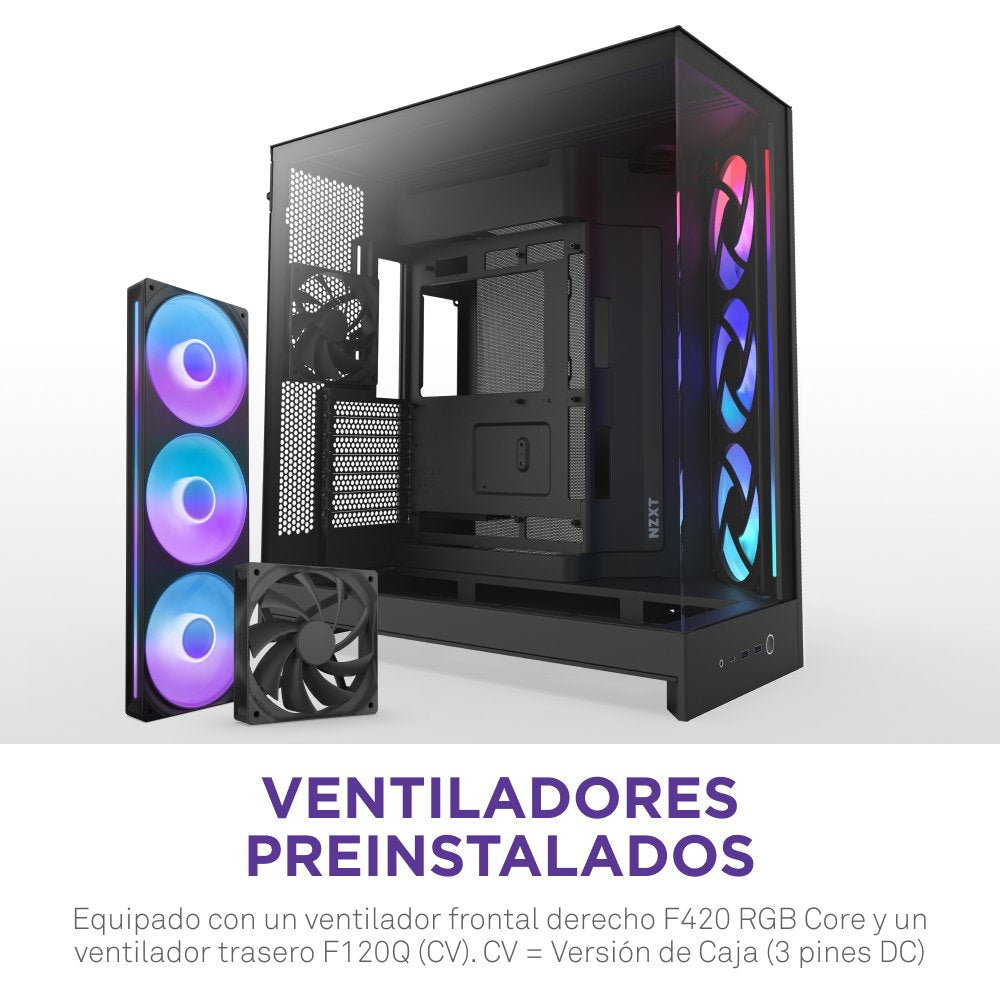 EAN 5056547207667 - NZXT H9 Flow RGB Midi Tower Negro imagen 5