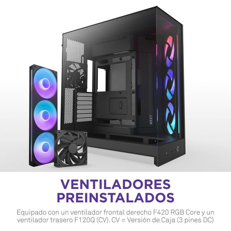 EAN 5056547207667 - NZXT H9 Flow RGB Midi Tower Negro imagen 5
