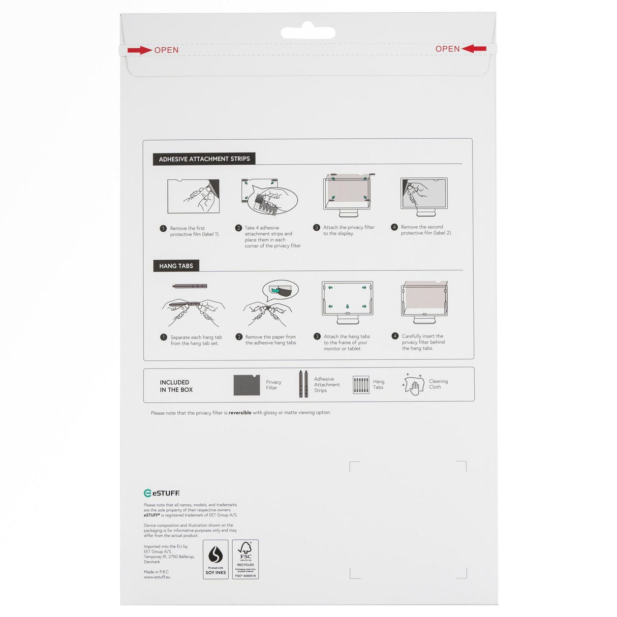 EAN 5715328122710 - eSTUFF GLBE16351231 filtro para monitor imagen 2