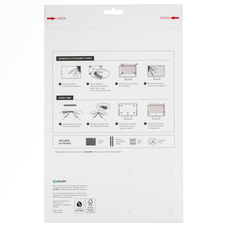 EAN 5715328122710 - eSTUFF GLBE16351231 filtro para monitor imagen 2