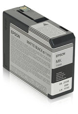 Tinta Original Epson T5808 80 Ml Negro Mate Original  Para Stylus Pro 3800, Pro 3880