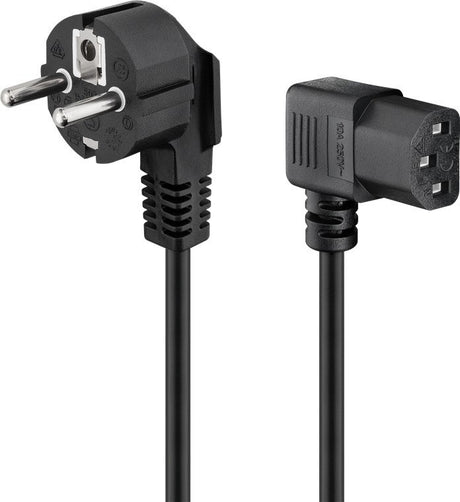 EAN 4040849595684 - Goobay 59568 cable de transmisión Negro 1,8 m Enchufe tipo F C13 acoplador imagen 1