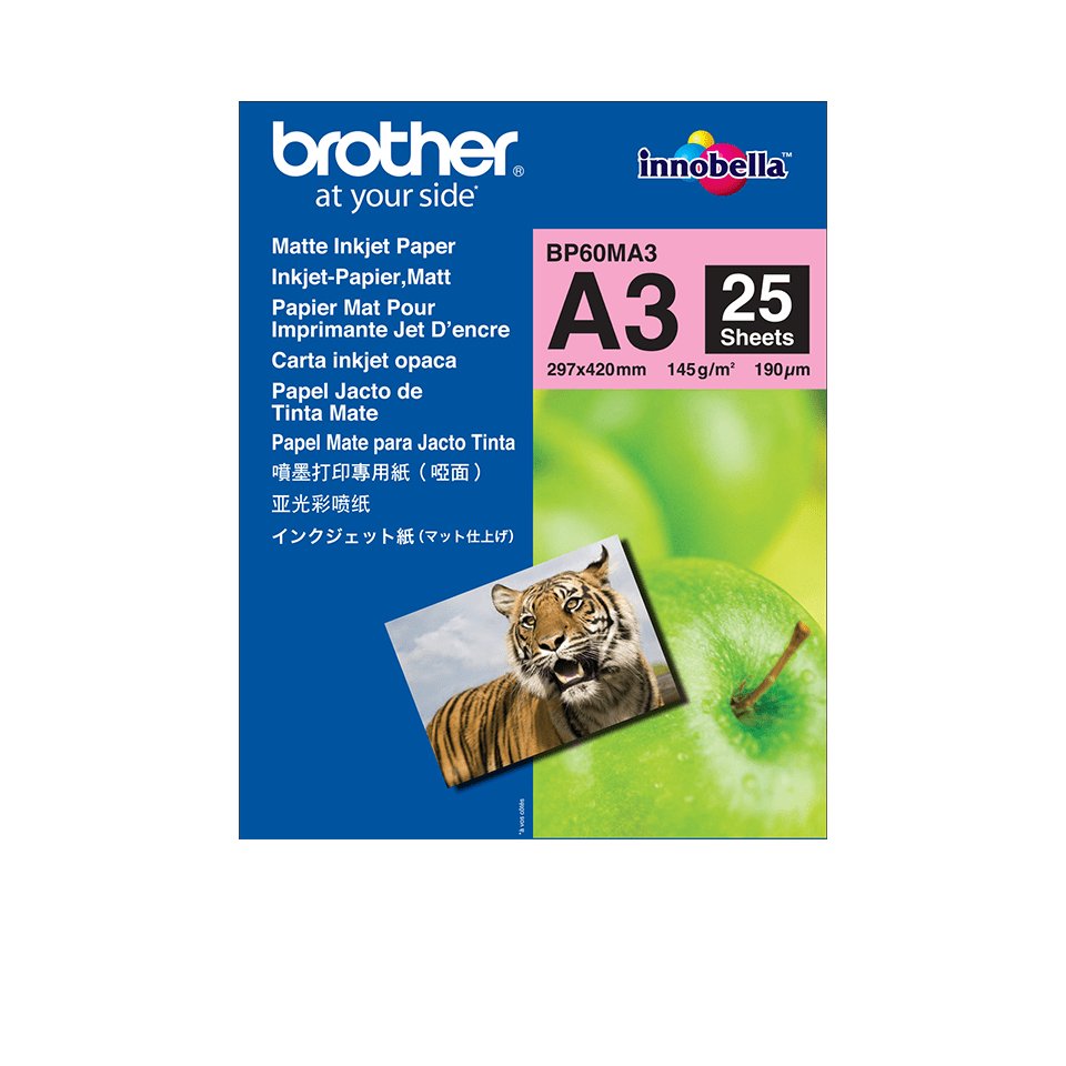 Original Brother Papel Inkjet Matt A3 145gr 25 Hojas Mfc/Dcp/6490cw