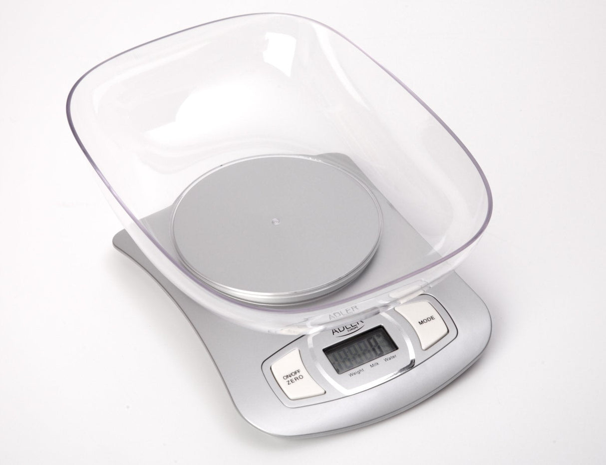 Báscula De Cocina Adler Ad 3137s Electronic Kitchen Scale Silver Tabletop
