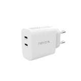 Nevox 45w Dual Usb-C Pd-Ladegerät Gan Weiss