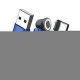 Realpower Magnetic Cable 3 Amp,2m,Azul Con Adaptadorn