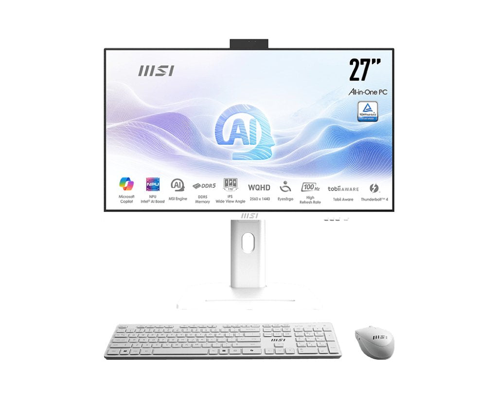 Msi Am273qp Ai-246es C7-155h 32 1tb W11p 27" Blanc