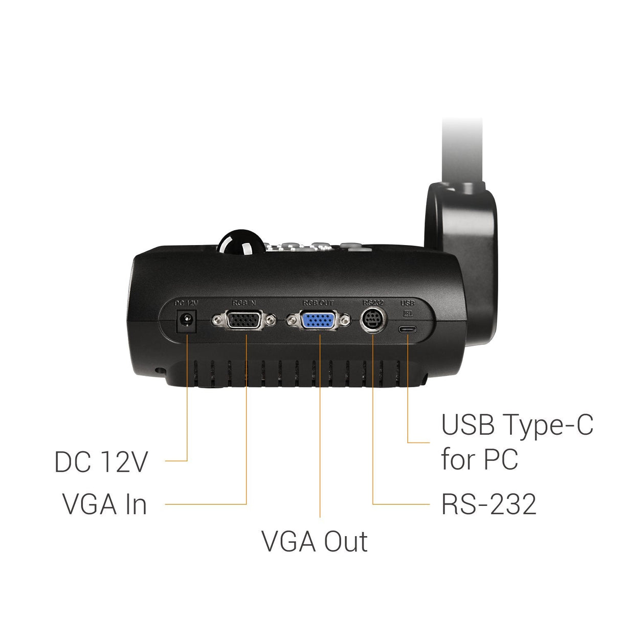 Aver F50+ Cámara De Documentos Negro 25,4 / 3,2 Mm [1 / 3.2] Cmos Usb 2.0