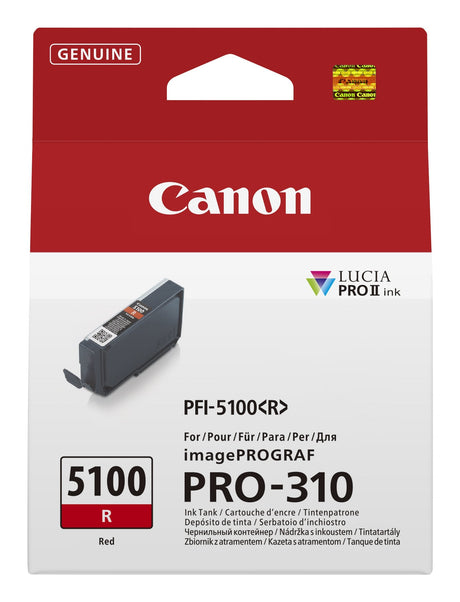 EAN 4549292243314 - Canon PFI-5100 R cartucho de tinta 1 pieza(s) Original Rojo imagen 1