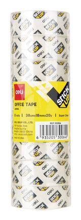 EAN 6935205300645 - Deli D260304 cinta adhesiva 18 m Transparente 8 pieza(s) imagen 9