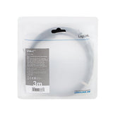 Cable De  3,00m Usb-Pd 2.0 0,48 Gbit/S Pd100w Usb-C Macho 90º  A Usb-C Macho Negro E-Mark Carga Y Datos