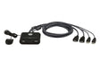 EAN 4710469341304 - ATEN CS22HF interruptor KVM Negro imagen 1