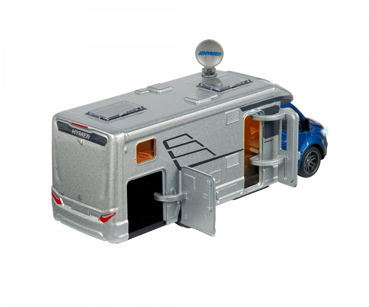 Vehículo De Juguete  Majorette Hymer Clase B Camper Plateado/Azul