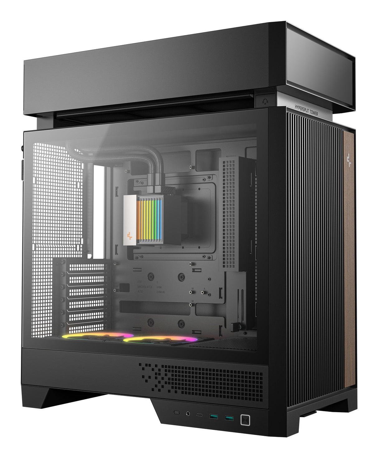 Caja Pc Midi Deepcool Cl6600 360mm Aio Negro  R-Cl6600-Bknna0-G-1