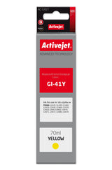 Activejet Ac-G41y Botella De Tinta Para Impresora Canon, Sustituta De Canon Gi-41y 4545c001 Supreme 70 Ml Amarillo