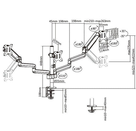 EAN 4015867225387 - Equip 650134 soporte para monitor Escritorio Negro imagen 8
