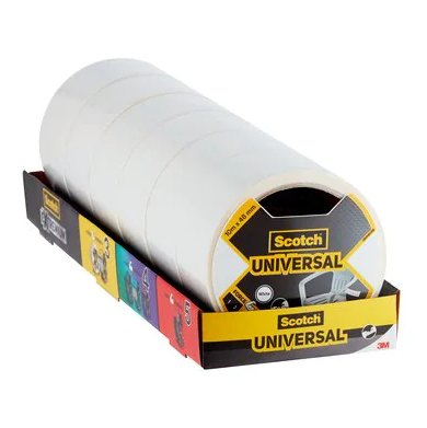Scotch Universal Cinta Adhesiva Americana 48mm X 10m - Blanco