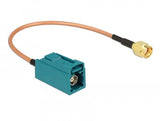 Delock Cable De Antena Fakra Z Hembra > Rp-Sma Macho Rg-316 20 Cm