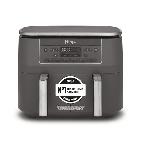 EAN 0622356322690 - Ninja DZ300EU freidora Doble 7,6 L Independiente 2470 W Freidora de aire caliente Gris imagen 9