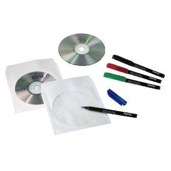 1x50 Fundas De Papel Hama Cd/Dvd Blanco 62671