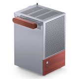 Jonsbo T6 Pc Carcasa, Mini-Tower, Mini-Itx, Tempered Glass, Madera - Plateado