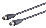 S-Impuls Cable De Antena, > 100 Db, Negro, 7,5m
