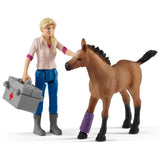 Schleich Vet Visiting Mare And Foal
