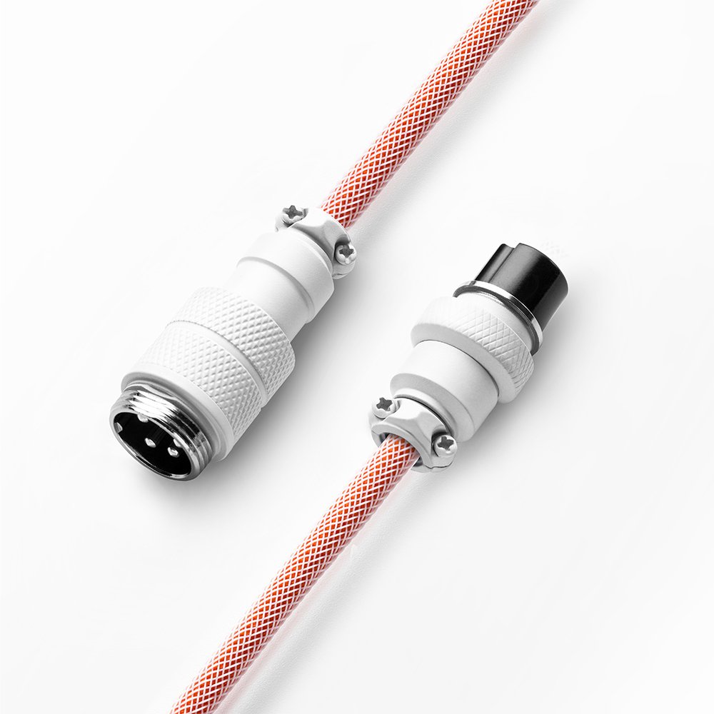 Cablemod Pro Coiled Keyboard Cable Usb-C A Usb Tipo A, Orangesicle - 150cm