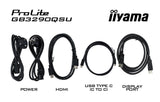 Iiyama 80.0cm 31,5" Gb3290qsu-B1 16:9 2xhdmi+Dp+2xusb-C