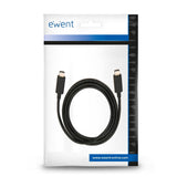 Cable Usb Ewent Usb-C Carga Rapida 100w-Sincro Datos 20gbps-Video 4k 1m