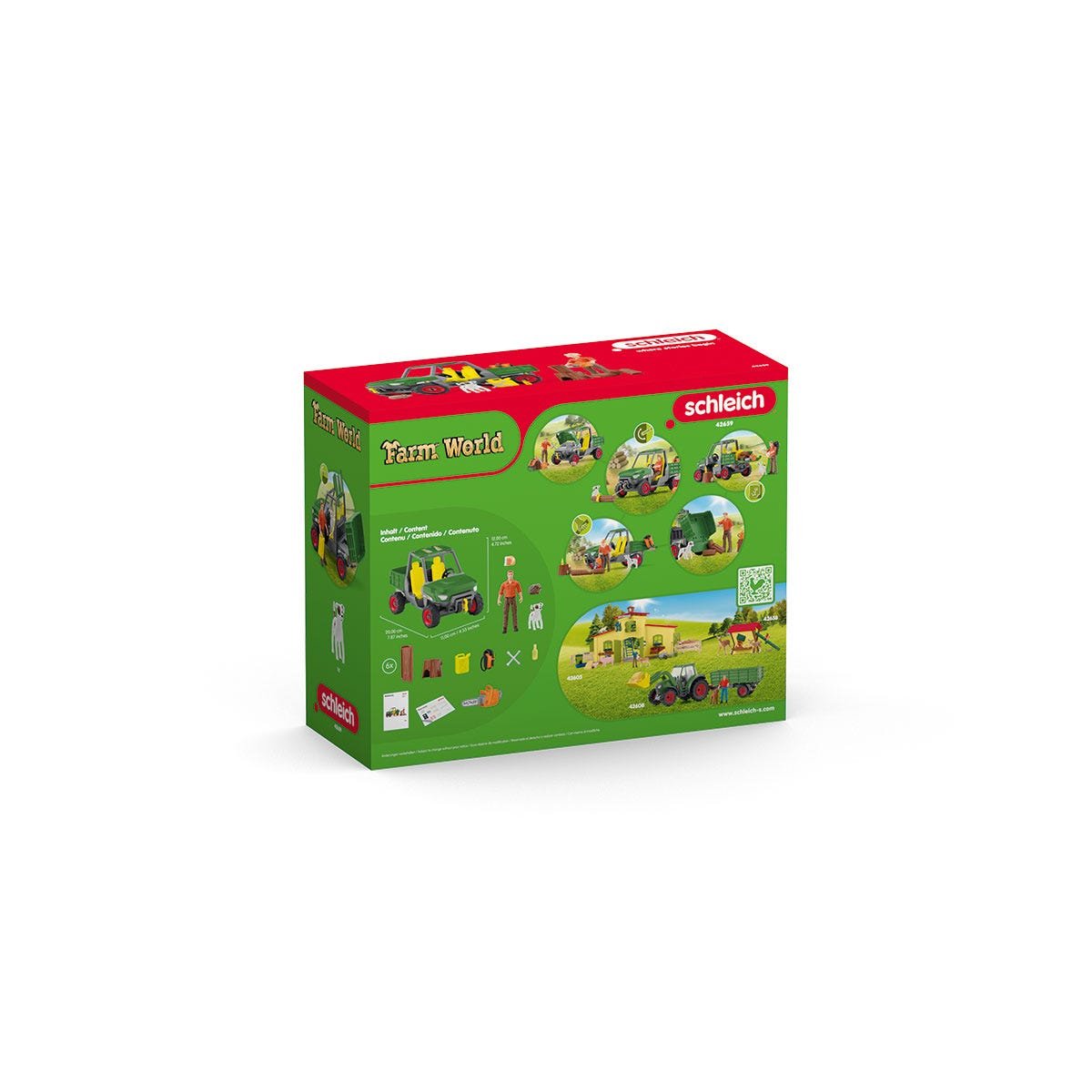Figura Schleich Farm World Granjero Forestal Con Vehículo  42659