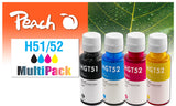 Peach Cartucho Hp Ciss Gt51 52 Multipack Remanufactured