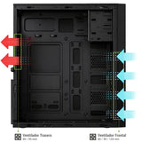 Caja Pc Atx Coolbox A780 Usbc 3.0 500w Bronze