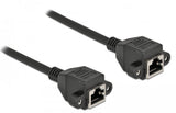 Cable Delock 87012 De Red Negro 5 M Cat6a S/Ftp (S-Stp)