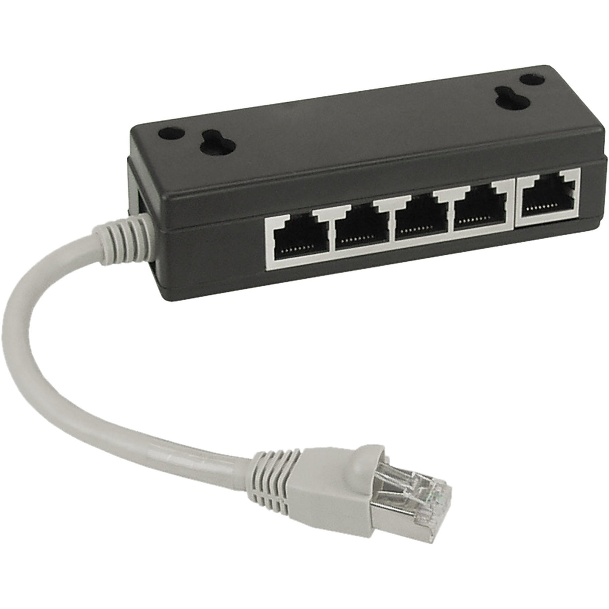 Inline Isdn Splitter 5x Rj45 Hembra 15cm Cable Con Resistencias Terminales