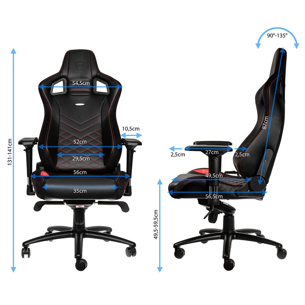 Noblechairs Epic Gaming Silla - Negro Rojo