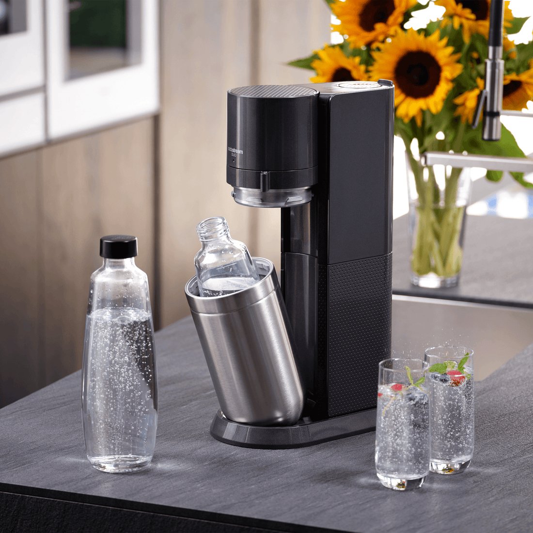 Dispensador De Agua Sodastream Duo Advantage Pack Titanio, Fabricante De Agua Con Gas 1016813490